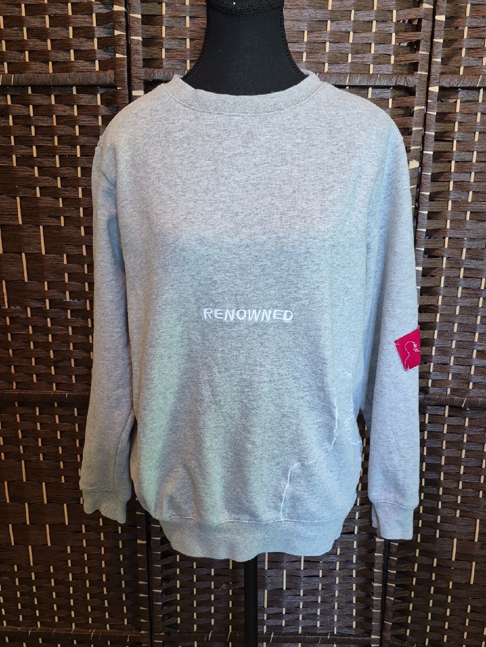 Renowned Men's Gray Crewneck Sweatshirt